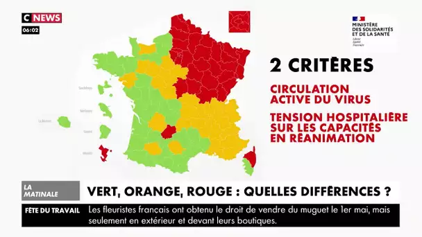 Carte du déconfinement : quelles différences selon la couleur ?