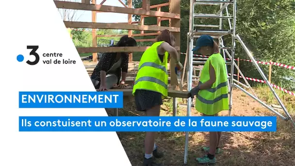 Loiret : des jeunes construisent un observatoire de la faune sauvage