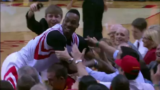 When Dwight Howard Purposely Dove Into 2 Rows Of Fans 😂