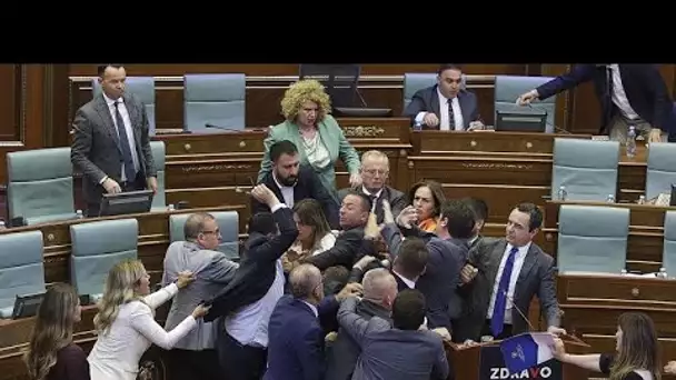 No Comment : encore une bagarre au parlement du Kosovo