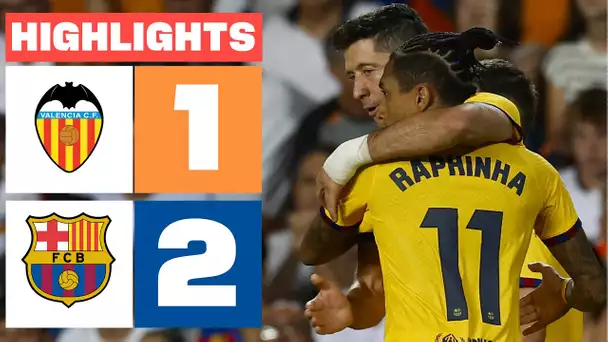 VALENCIA 1 - 2 FC BARCELONA | RESUMEN LALIGA EA SPORTS