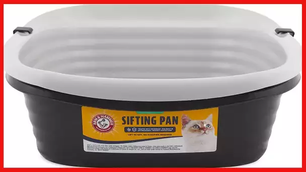 Petmate Arm & Hammer Large Sifting Litter Box with Microban for Odor Control