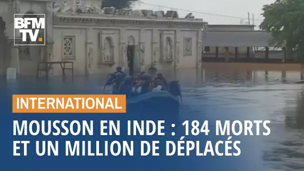 Mousson en Inde: 184 morts dans les inondations et un million de déplacés