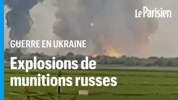 Crimée : incendie et explosions dans un dépôt de munitions russes