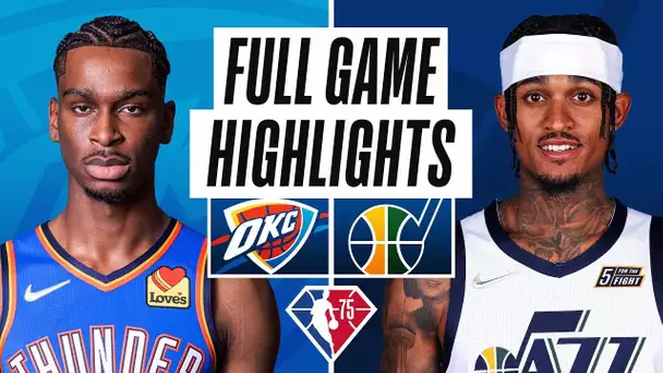 THUNDER at JAZZ | FULL GAME HIGHLIGHTS | October 20, 2021