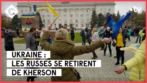 Ukraine : les Russes se retirent de Kherson - Le 5/5 - C à Vous - 09/11/2022