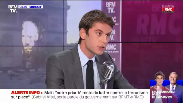 Attal : "On travaille pour être en situation de prendre des mesures"