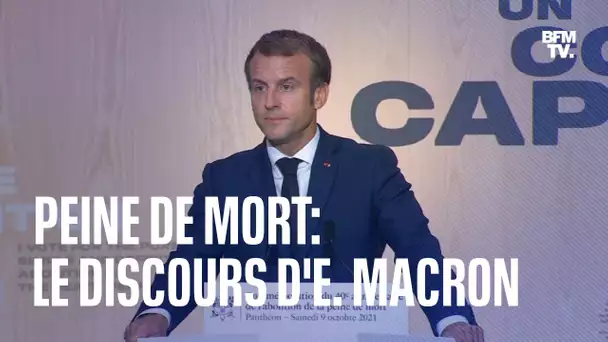 Le discours d'Emmanuel Macron pour le 40e anniversaire de l'abolition de la peine de mort