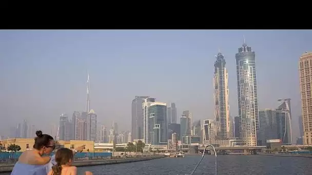 Le spectaculaire littoral de Dubaï vu depuis la mer