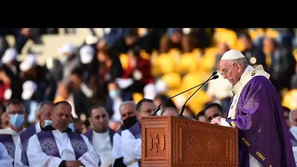 À Erbil, le pape François célèbre la plus grande messe de sa visite en Irak