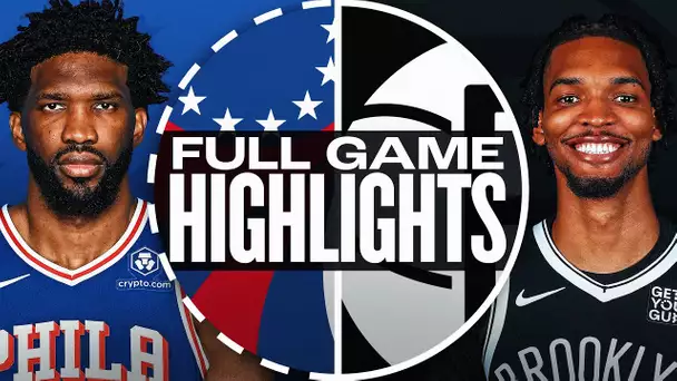 76ERS at NETS | FULL GAME HIGHLIGHTS | January 4, 2025