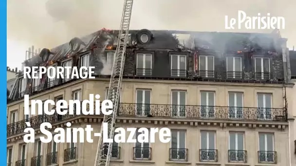 Paris : un incendie se déclare près de la gare Saint-Lazare