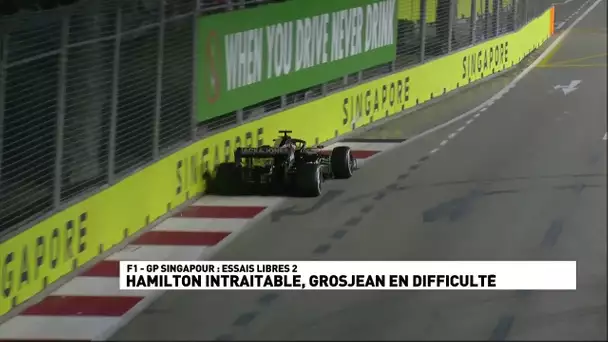 Hamilton intraitable, Grosjean en difficulté