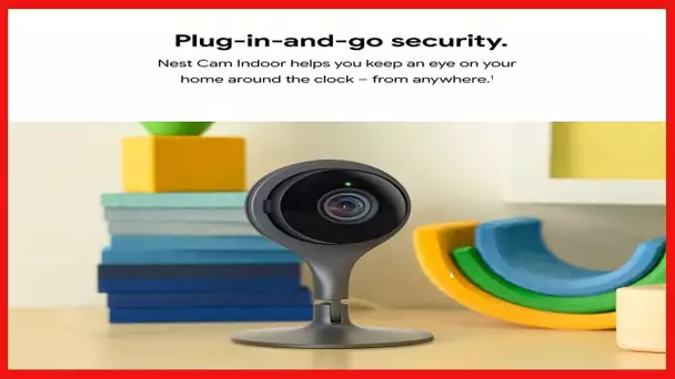 Google Nest Cam Indoor - 1st Generation - Wired Indoor Camera - Control with Your Phone