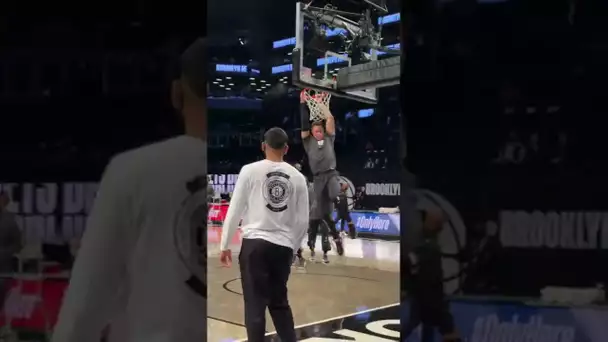 Net Pregame Dunk Line! 🔥 | #shorts