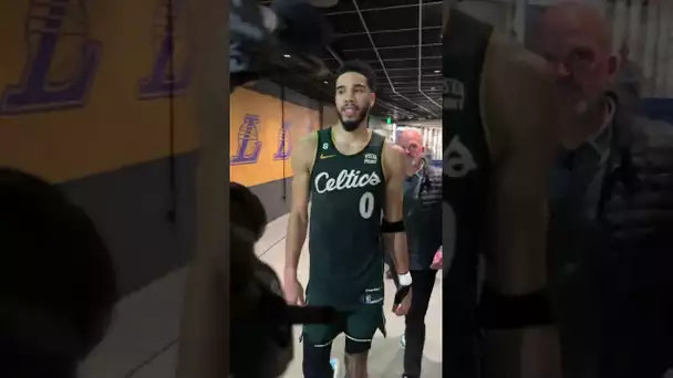 Jayson Tatum's Walk Off After EPIC Win In LA | #Shorts