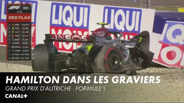 Le replay du crash d'Hamilton en qualifications - Grand Prix d'Autriche - F1