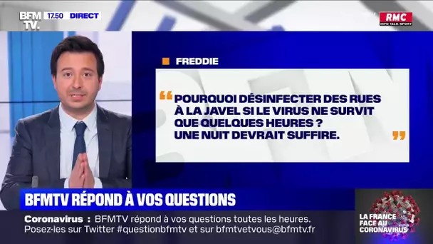 Pourquoi désinfecter les rues à la javel? BFMTV répond à vos questions