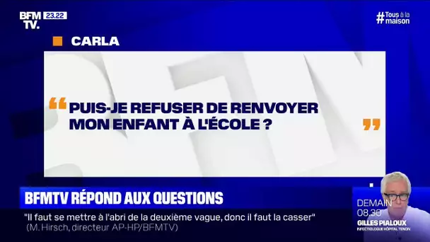 Puis-je refuser de renvoyer mon enfant à l'école ? BFMTV répond à vos questions