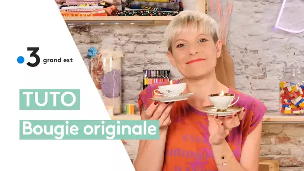 Tuto : faites une bougie avec une tasse, le trompe-l'œil qui manque à votre table