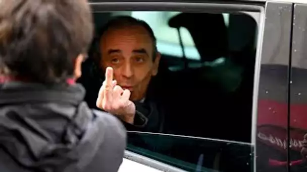 La visite chahutée de Zemmour à Marseille se termine par un échange de doigts d'honneur