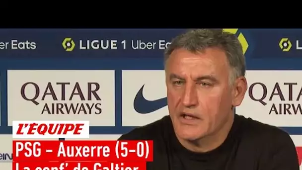 Christophe Galtier fait le bilan de ses premiers mois au PSG après la victoire sur Auxerre (5-0)