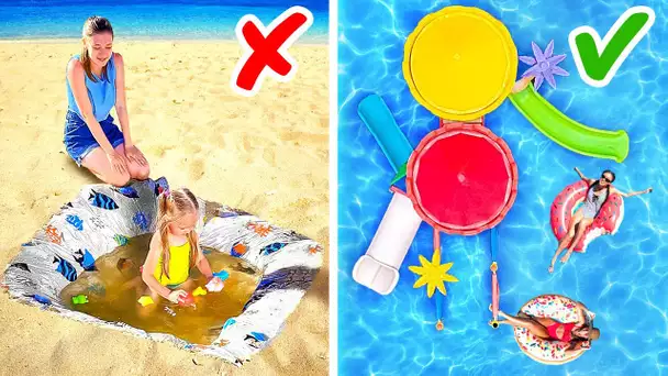 PISCINE DIY POUR TES ENFANTS || CRÉATIONS FACILES POUR L'ÉTÉ POUR LE JARDIN