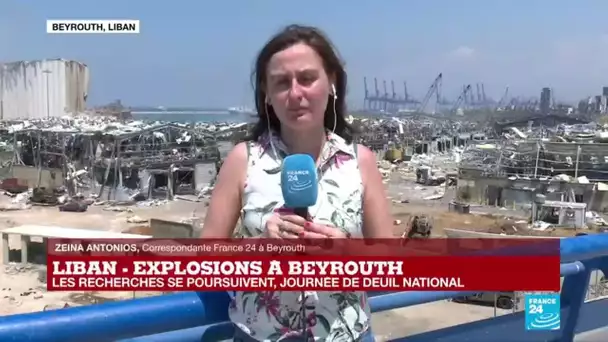 Explosions à Beyrouth : les recherches se poursuivent en cette journée de deuil national