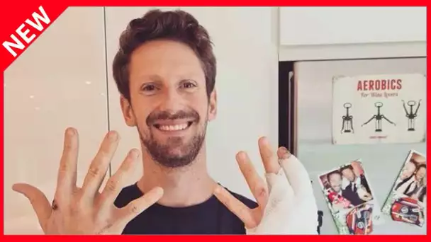 ✅  Romain Grosjean partage des photos impressionnantes de ses mains brûlées