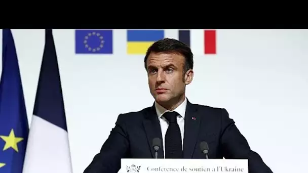 Emmanuel Macron n'exclut pas l'envoi de troupes occidentales en Ukraine