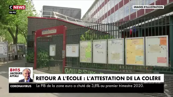 Retour à l'école : l'attestation de la colère