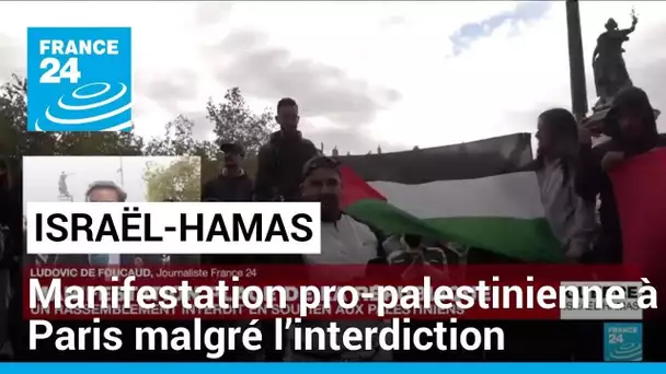 Des centaines de personnes à la manifestation pro-palestinienne à Paris malgré l’interdiction