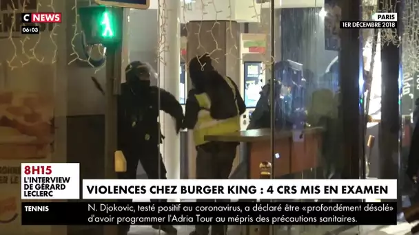 Violences chez Burger King : 4 CRS mis en examen