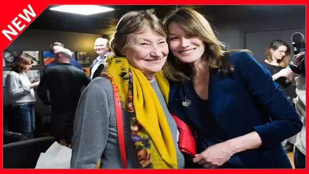 ✅  Carla Bruni : sa mère Marisa, confinée à 90 ans, a « l'impression de vivre la fin du monde »