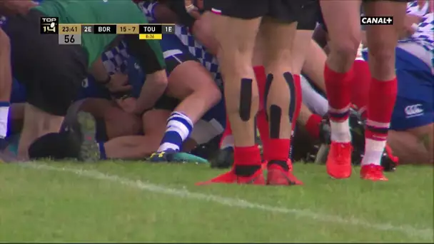 Top 14 - 25ème journée - UBB / Toulouse : L'essai de Pélissié face à Toulouse