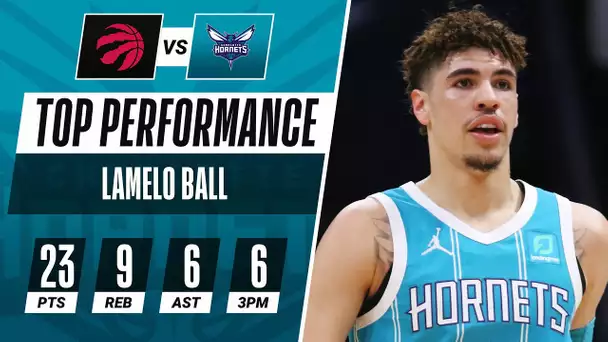 LaMelo Ball Drops 23 PTS (6 3PM), 9 REB & 6 AST To Guide Hornets To W!