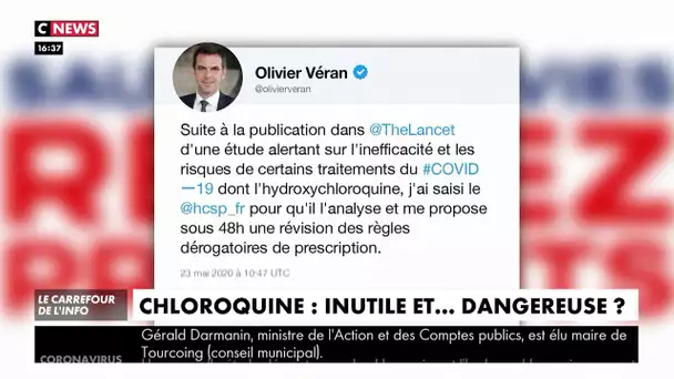Hydroxychloroquine : Olivier Véran demande une «révision des règles de prescription»