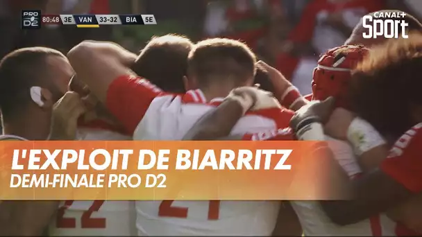 L'essai à la dernière minute de Biarritz qui se qualifie pour la finale - Pro D2