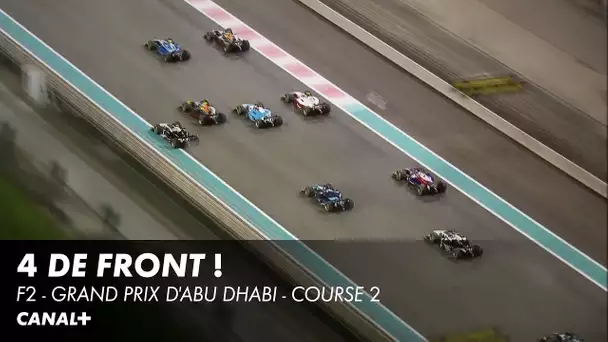 4 monoplaces de front au départ de la 2ème course #F2 à Abu Dhabi