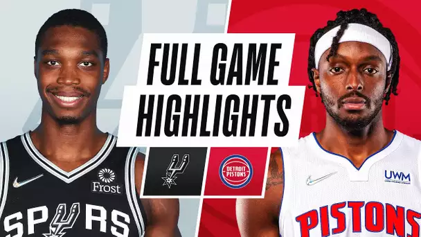 SPURS at PISTONS | NBA PRESEASON FULL GAME HIGHLIGHTS | October 6, 2021