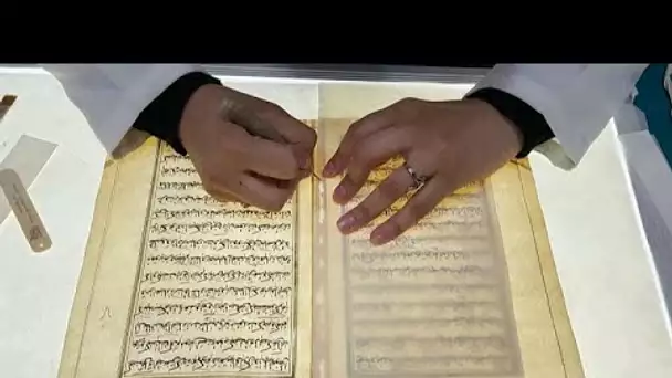 Irak : préservation et restauration de vieux manuscrits