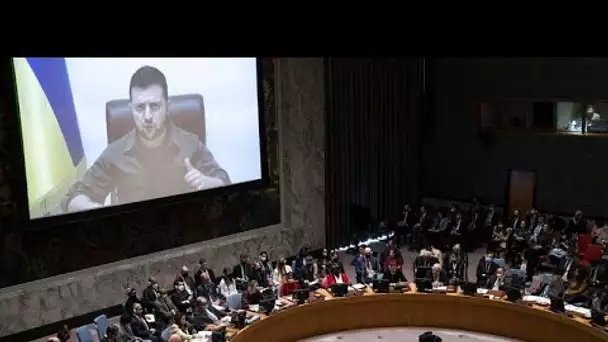 Ukraine : Zelensky appelle l'ONU à agir immédiatement face aux "crimes de guerre russes"