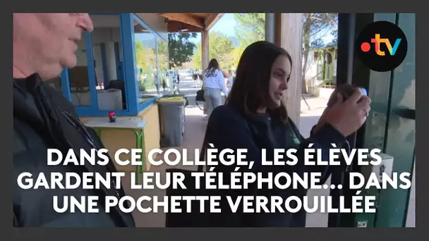 Dans ce collège, les élèves gardent leur téléphone... mais dans une pochette verrouillée