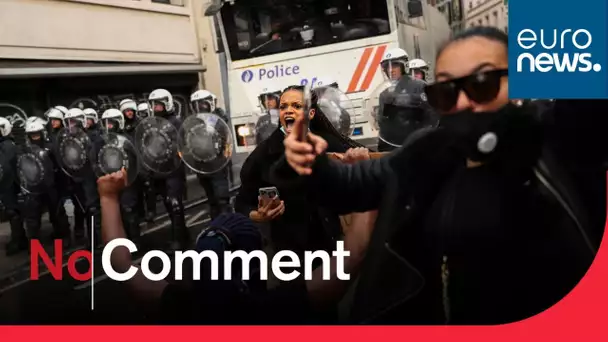 No Comment : 10 000 personnes manifestent contre le racisme à Bruxelles