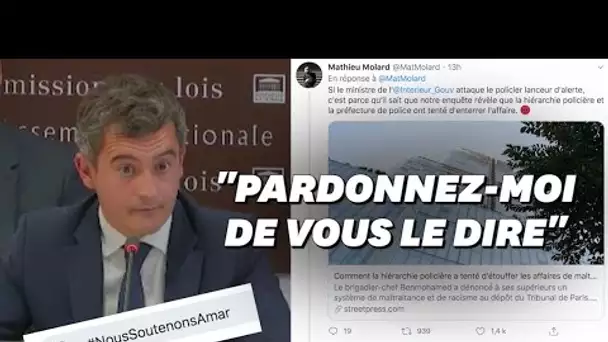 Darmanin a-t-il évoqué des sanctions pour le lanceur d'alerte de la police?