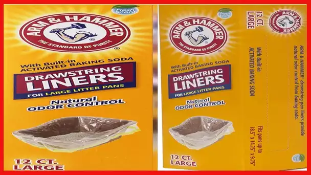 Arm & Hammer 12 Count Drawstring Liners, Large