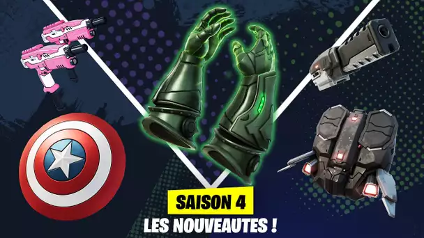 TOUTES LES NOUVEAUTES DE LA NOUVELLE SAISON MARVEL ! (FORNTITE SAISON 4 CHAPITRE 5)