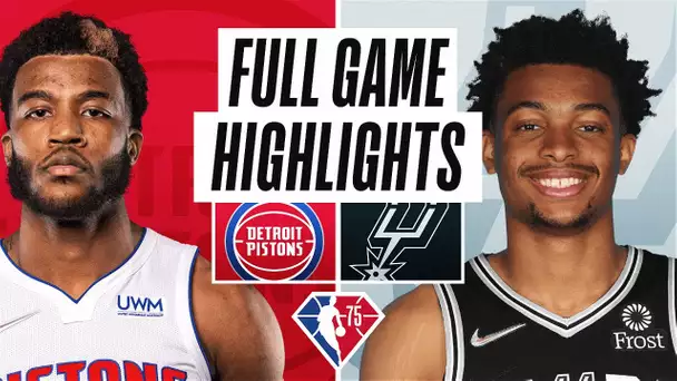 PISTONS at SPURS | FULL GAME HIGHLIGHTS | December 26, 2021