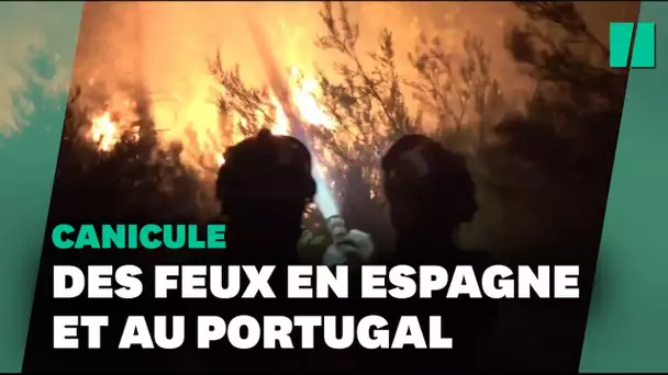 Les feux et la canicule frappent aussi l'Espagne et le Portugal