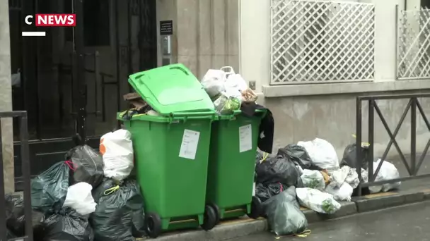 Paris : la grève des incinérateurs fait déborder les poubelles